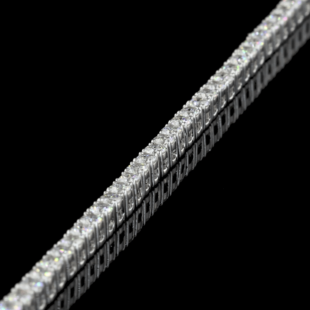 5.2 Carat Round Lab Grown Diamond Tennis Necklace