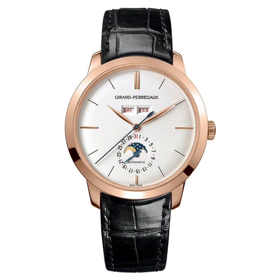 Girard Perregaux 1966 Full Calendar Rose Gold 49535-52-151-BK6A