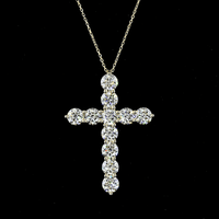 5.4 Carat Lab Grown Diamond Cross Necklace