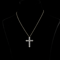 5.4 Carat Lab Grown Diamond Cross Necklace