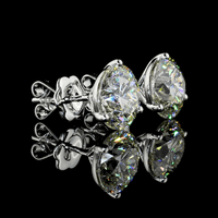 5.6 Carat Lab Grown Diamond Stud Earrings
