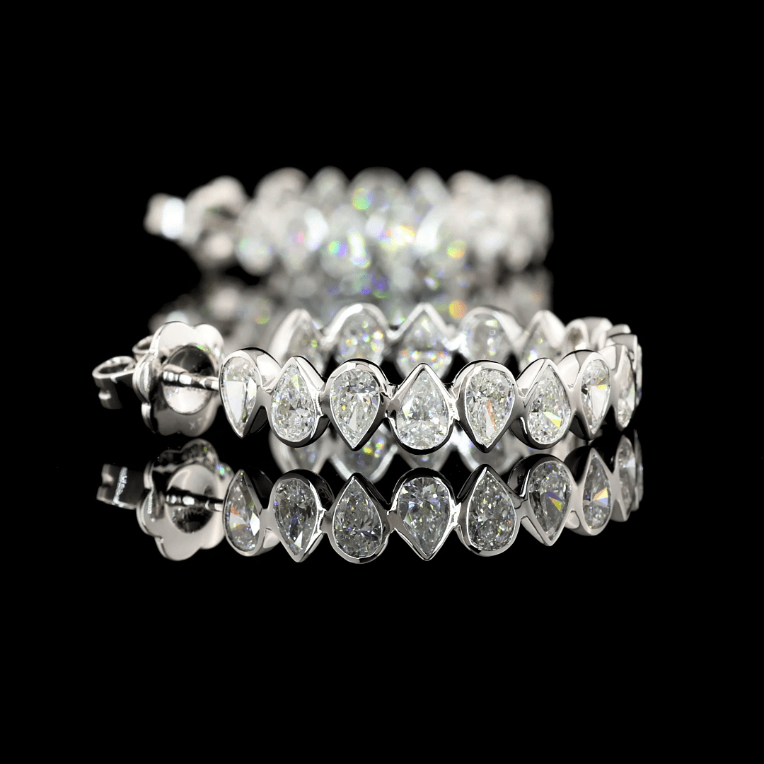 5.7 Carat Lab Grown Diamond Hoop Earrings