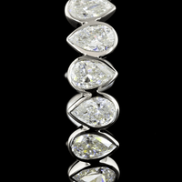 5.7 Carat Lab Grown Diamond Hoop Earrings