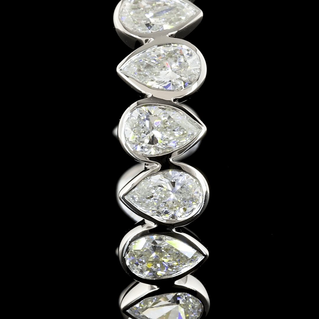 5.7 Carat Lab Grown Diamond Hoop Earrings