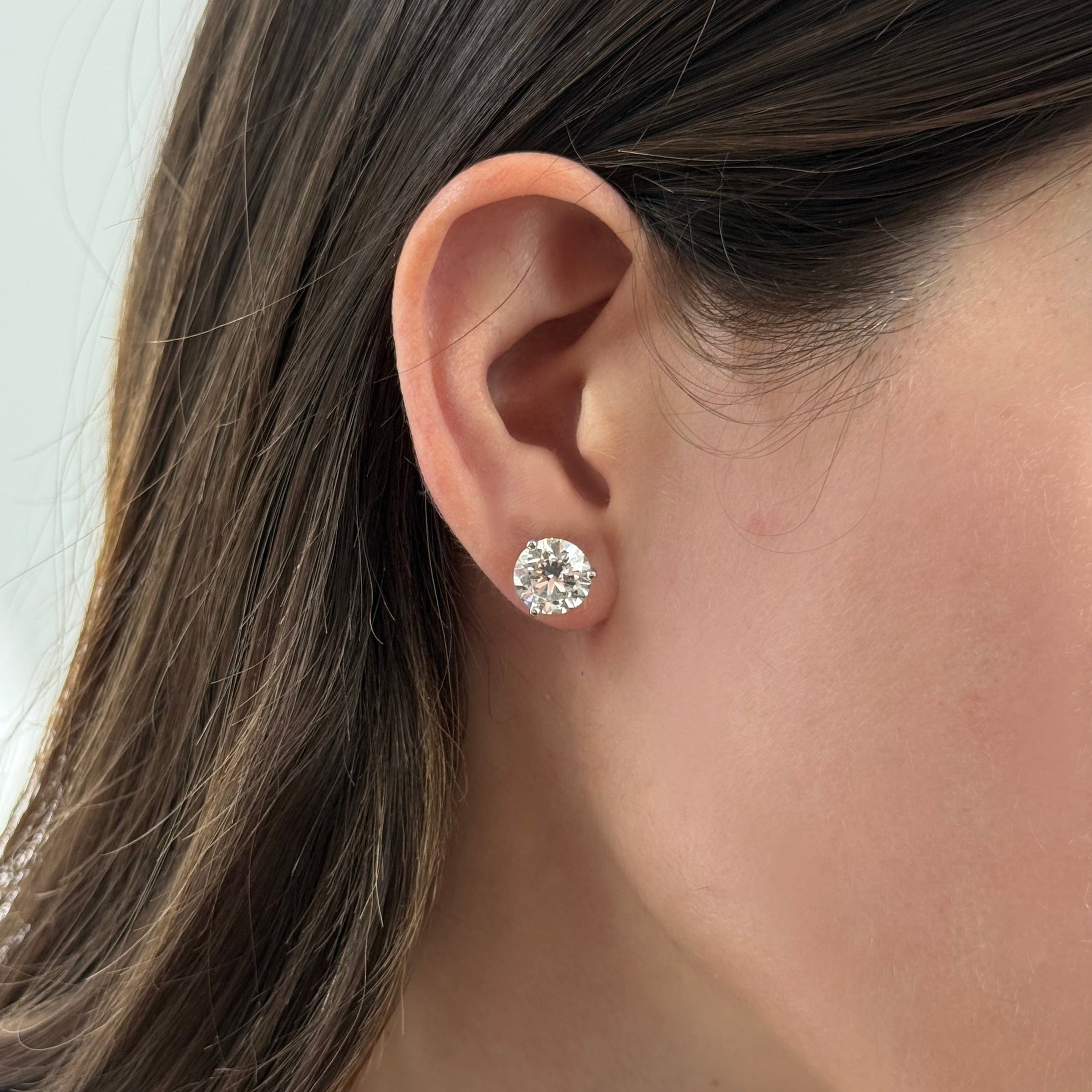 5.6 Carat Lab Grown Diamond Stud Earrings