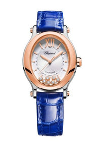 Chopard Happy Sport Oval Stainless Steel and Ethical Rose Gold & Diamonds Ladies Watch