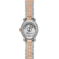 Chopard Happy Sport Oval Stainless Steel and 18K Rose Gold& Diamonds Ladies Watch
