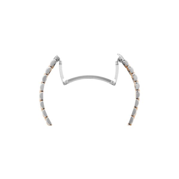 Chopard Happy Sport Oval Stainless Steel and 18K Rose Gold& Diamonds Ladies Watch