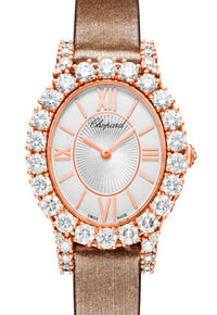 Chopard L’Heure Du Diamant Small Oval 18K Rose Gold & Diamonds Ladies Watch