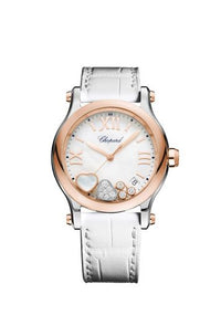 Chopard Happy Sport Stainlees steel and Ethical Rose Gold & Diamonds Ladies Watch