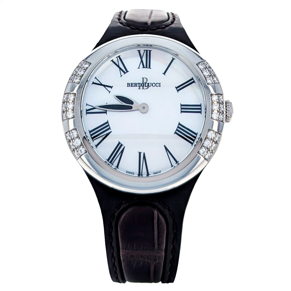 Bertolucci Serena Garbo 37mm Stainless Steel Diamonds 303.55.41P2.1BM