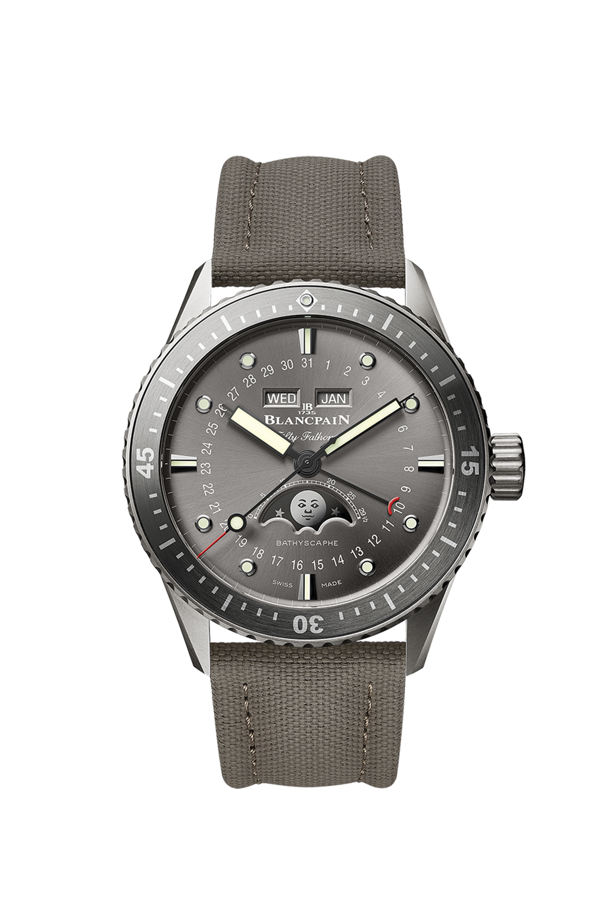 Blancpain Fifty Fathoms Bathyscaphe Quantième Complet Men's Watch
