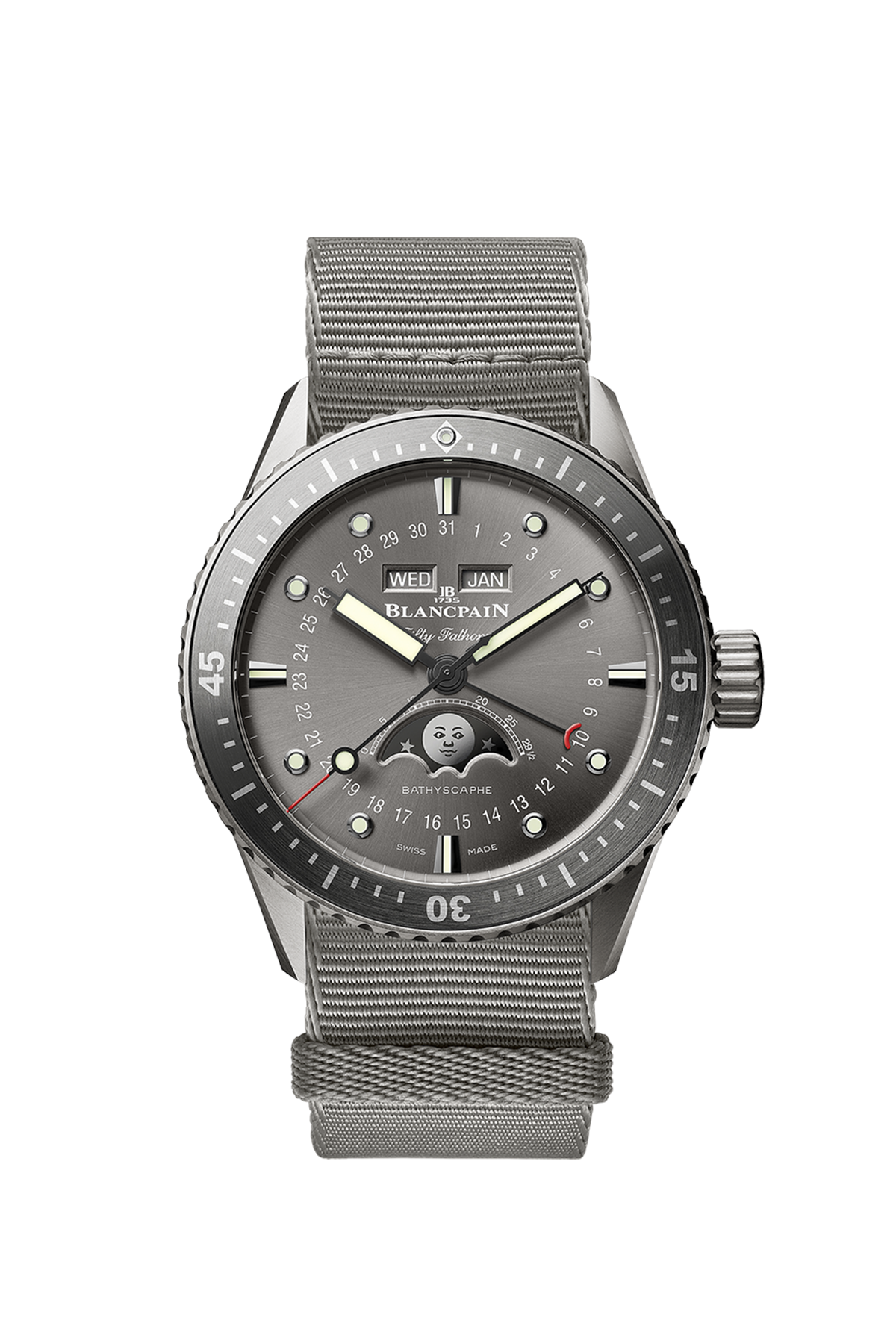 Blancpain Fifty Fathoms Bathyscaphe Quantieme Complet Men's Watch