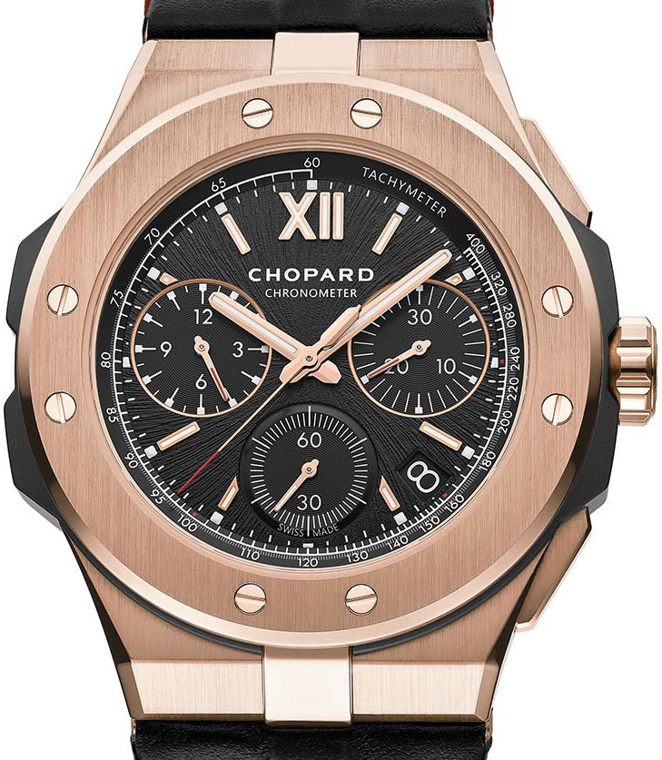 Chopard Alpine Eagle XL Chrono Rose Gold & Ceramized Titanium Men`s Watch
