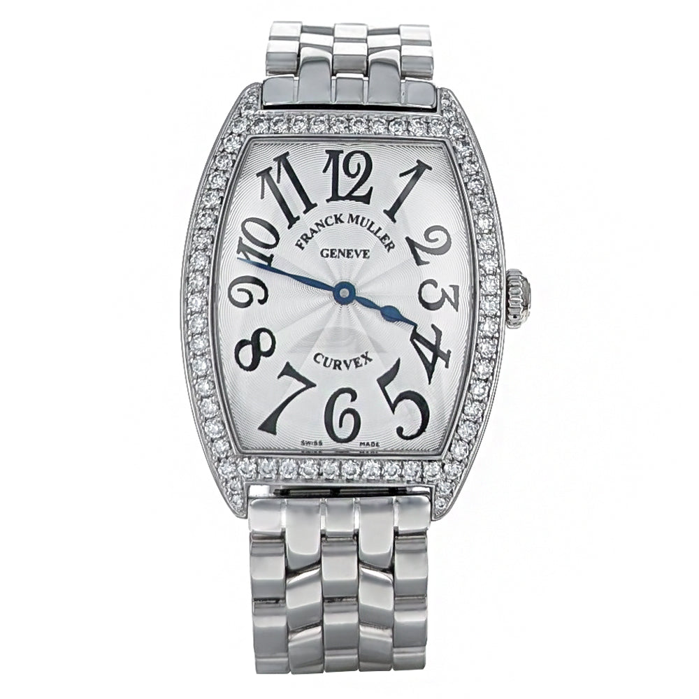 Franck Muller Cintree Curvex Classic 29mm Stainless Steel Diamonds 7502QZDPACBACE