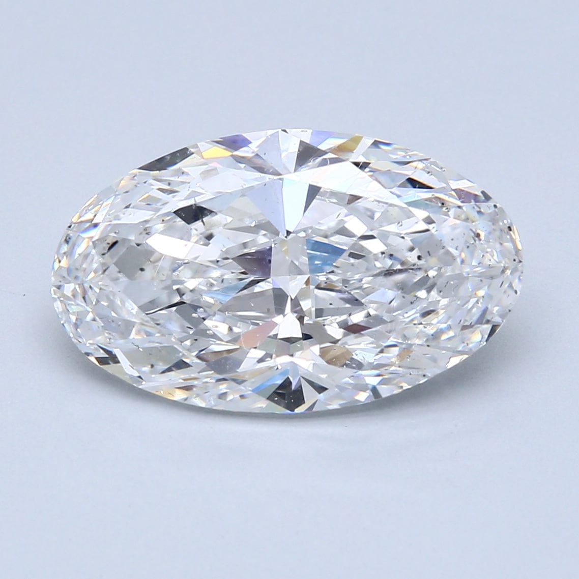 5.18 Carat D SI2 Oval Diamond