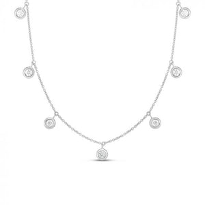Diamond Drop Station Necklace
