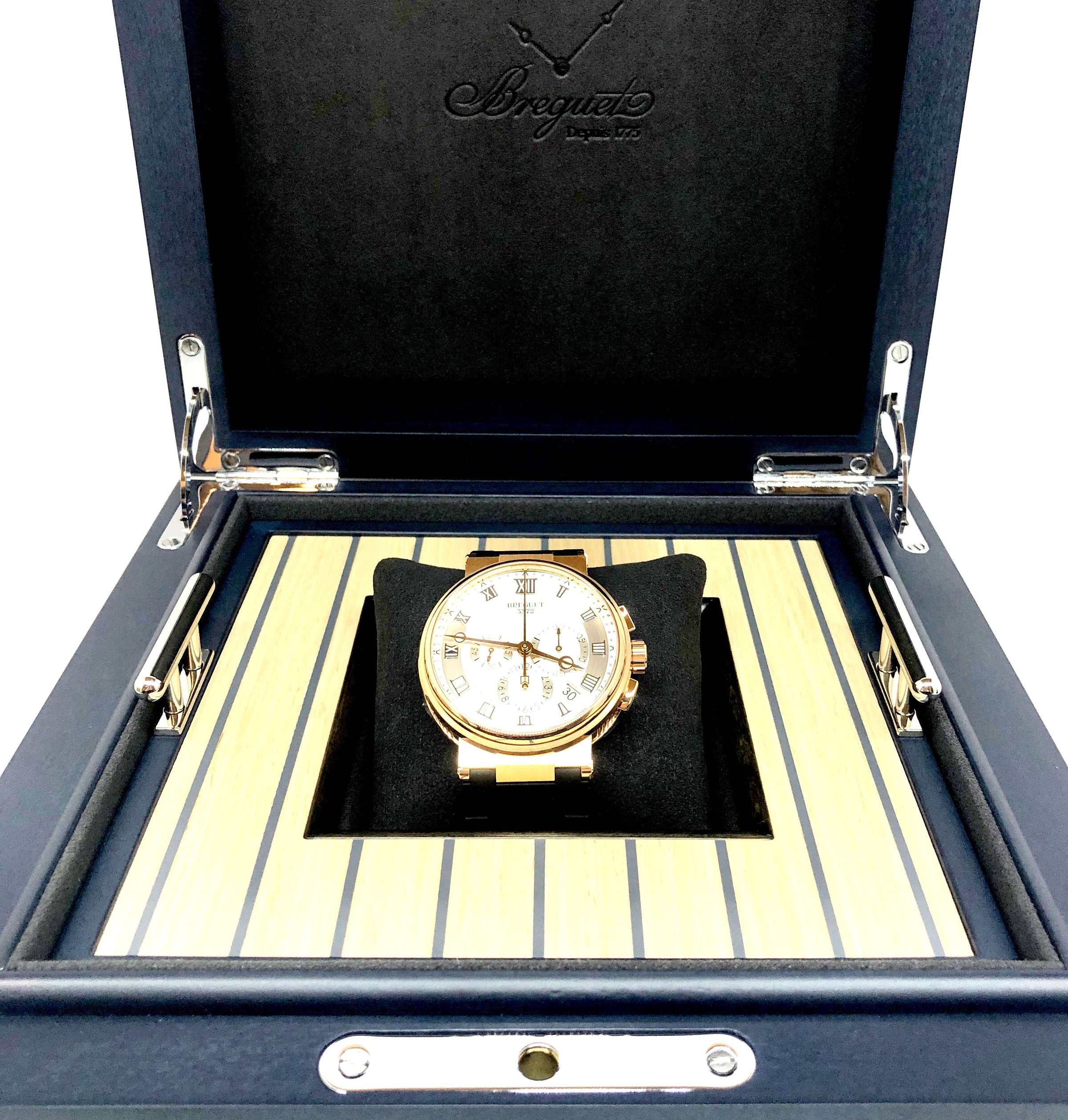 Breguet Marine 5527 Chronograph 18K Rose Gold Men's Watch