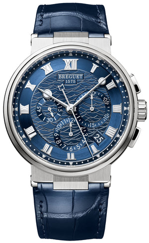 Breguet Marine 5527 Chronograph 18K White Gold Men's Watch