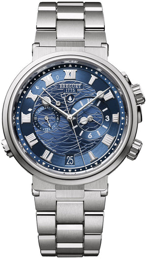 Breguet Marine 5547 Marine Alarme Musicale 18K White Gold Men's Watch