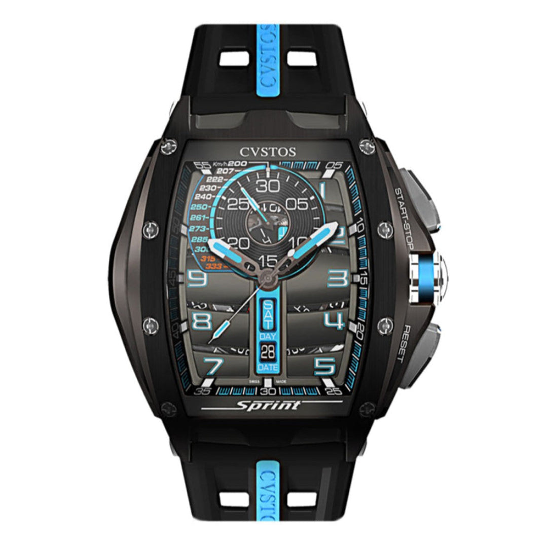 Cvstos Chrono Sprint Titanium / Blue Limited Edition B00107.4112002