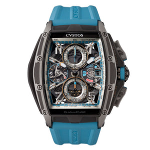 Cvstos Chronograph-S Chrono Grey Brancard Black Titanium / Blue B00107.4176001