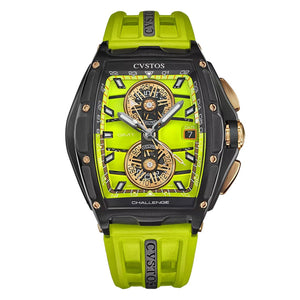 Cvstos Challenge Chrono GMT Black Steel / Pistachio Limited Editon B01110.4107001
