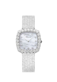Chopard L’Heure Du Diamant 18K White Gold & Diamonds Ladies Watch