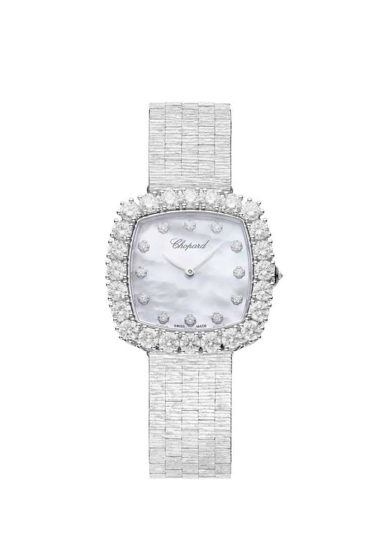Chopard L’Heure Du Diamant 18K White Gold & Diamonds Ladies Watch