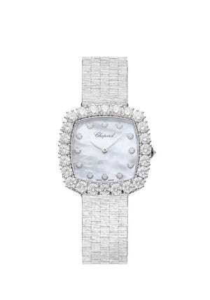 Chopard L’Heure Du Diamant 18K White Gold & Diamonds Ladies Watch