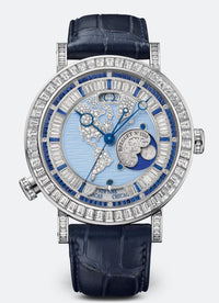 Breguet Classique “Hora Mundi” America-Oceania Platinum & Diamonds & Sapphires Men's Watch