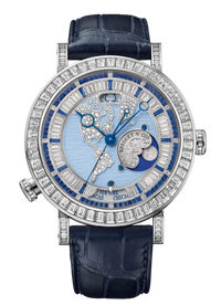 Breguet Classique “Hora Mundi” America-Oceania Platinum & Diamonds & Sapphires Men's Watch