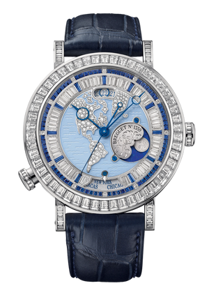 Breguet Classique “Hora Mundi” America-Oceania Platinum & Diamonds & Sapphires Men's Watch