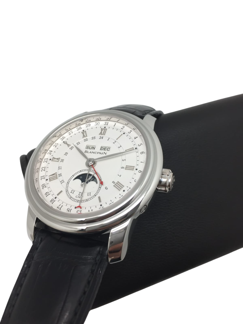Blancpain Le Brassus GMT Moon Phase Calendar Platinum Men's Watch