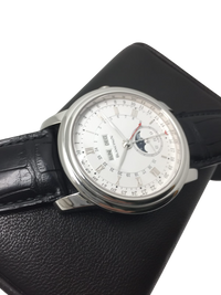 Blancpain Le Brassus GMT Moon Phase Calendar Platinum Men's Watch