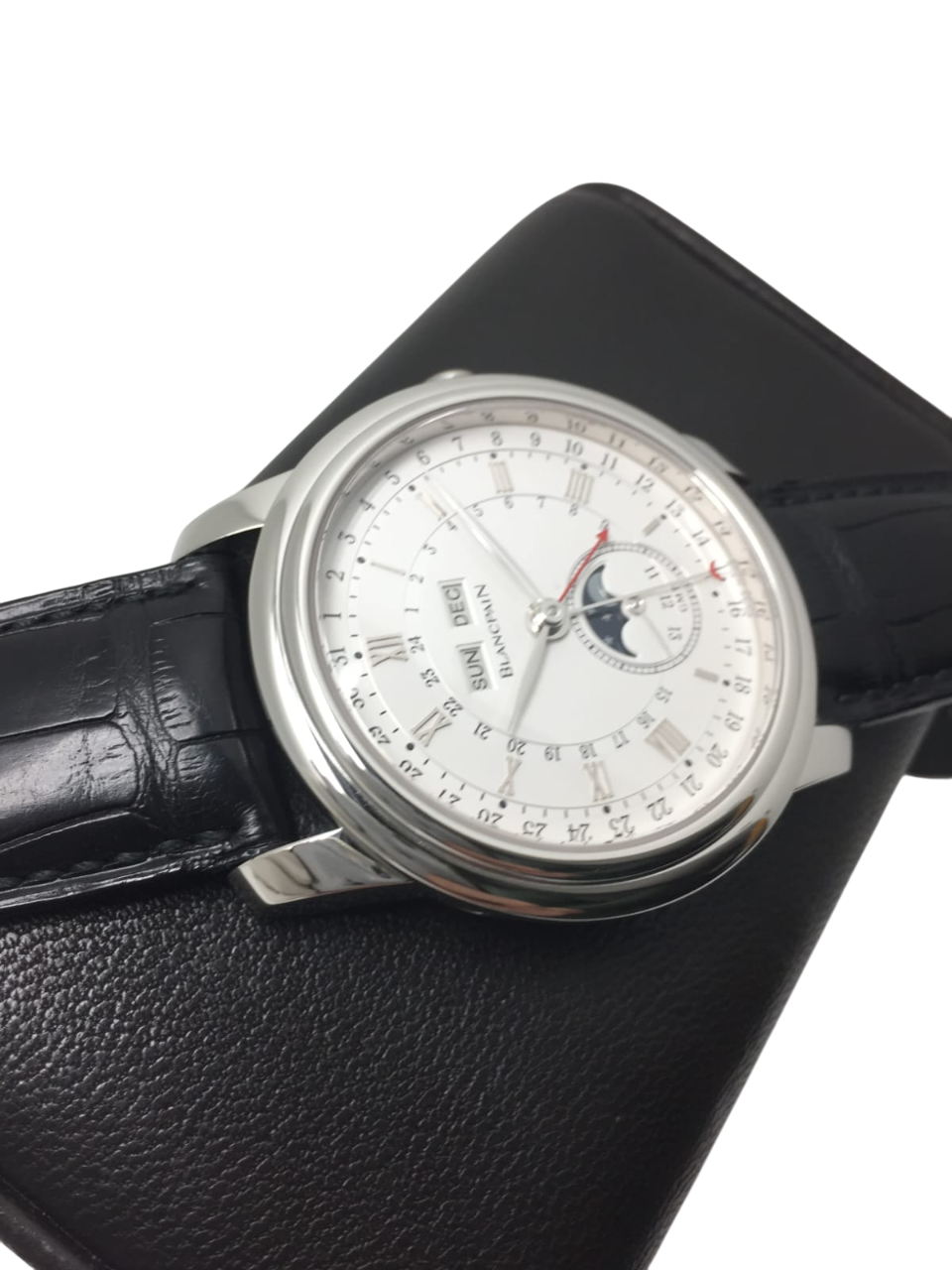 Blancpain Le Brassus GMT Moon Phase Calendar Platinum Men's Watch