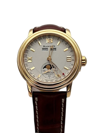 Blancpain Léman Moon Phase Complete Calendar 18K Yellow Gold Men's Watch