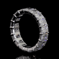 6.2 Carat Radiant Lab Grown Diamond Eternity Ring