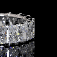 6.2 Carat Radiant Lab Grown Diamond Eternity Ring