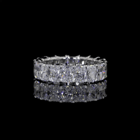 6.2 Carat Radiant Lab Grown Diamond Eternity Ring
