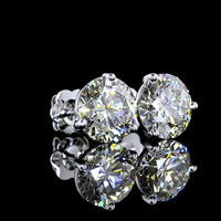 6.2 Carat Lab Grown Diamond Stud Earrings