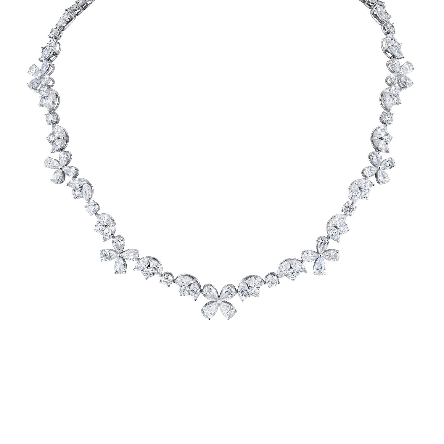 Floral Diamond Necklace