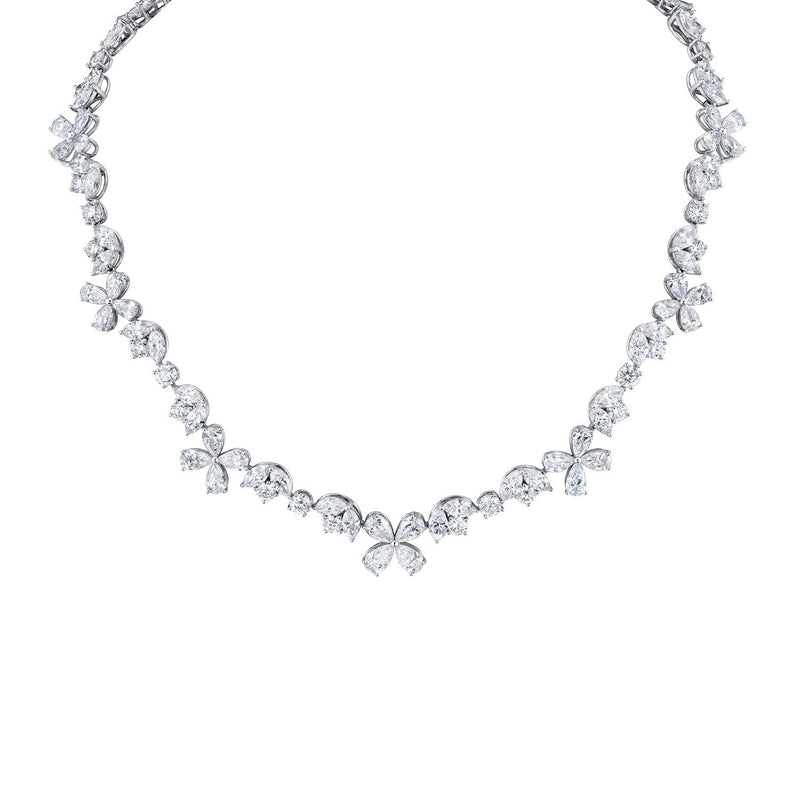 Floral Diamond Necklace