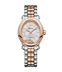 Chopard Happy Sport Oval Stainless Steel and Ethical Rose Gold & Diamonds Ladies Watch