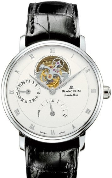 Blancpain Villeret Tourbillon 8 Jours Platinum Mens Watch