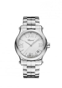 Chopard Happy Sport Stainless Steel& Diamonds Ladies Watch