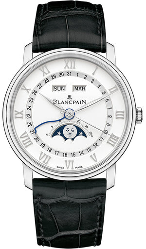 Blancpain Villeret Moonphase Complete Calendar Stainless steel Men's Watch
