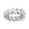 Pear Diamond Eternity Band