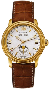Blancpain Léman Moon Phase Complete Calendar 18K Yellow Gold Men's Watch