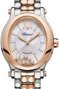 Chopard Happy Sport Oval Stainless Steel and Ethical Rose Gold & Diamonds Ladies Watch